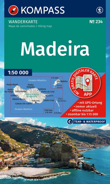 234 Madeira Kompass Wanderkarte