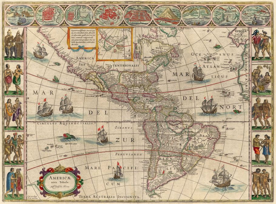 America Blaeu 1600-talet
