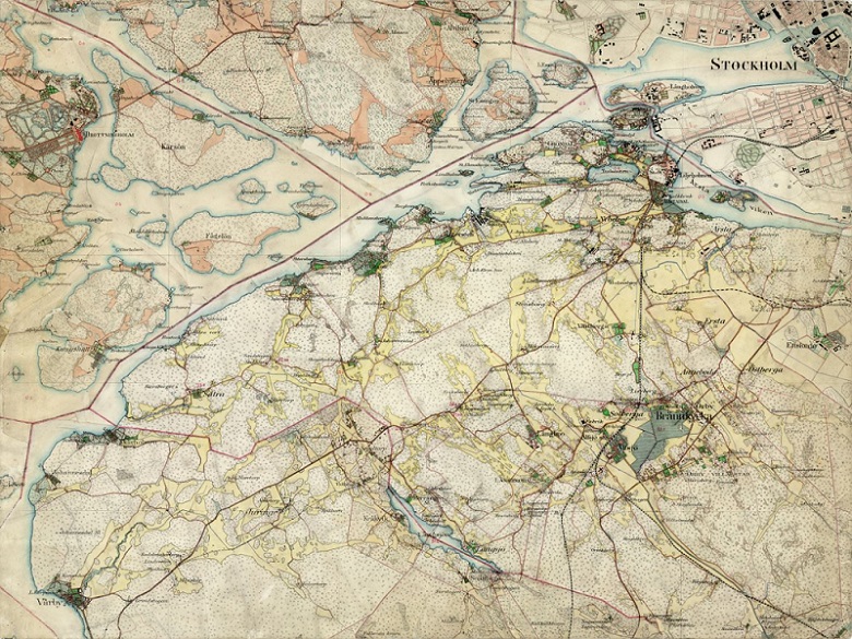 Brännkyrka häradsekonomiska kartan