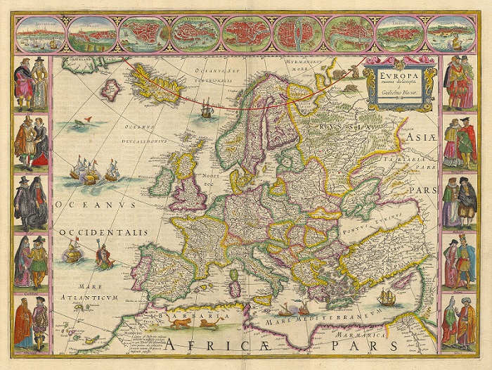 Europa Blaeu 1643