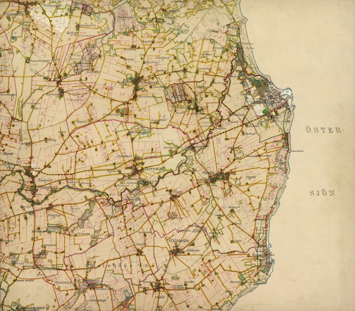 Simrishamn häradsekonomiska kartan