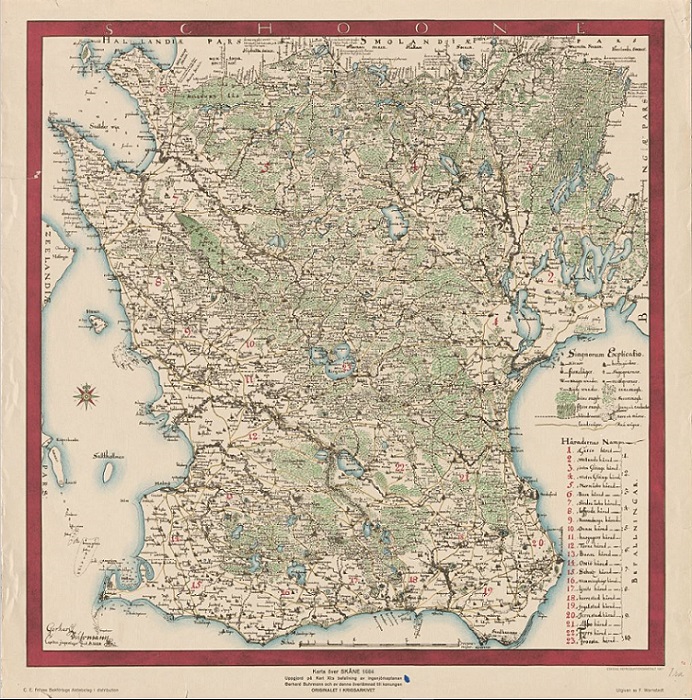 Skåne 1684 Gerhard von Burman