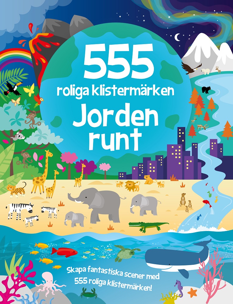 555 roliga klistermärken Jorden runt