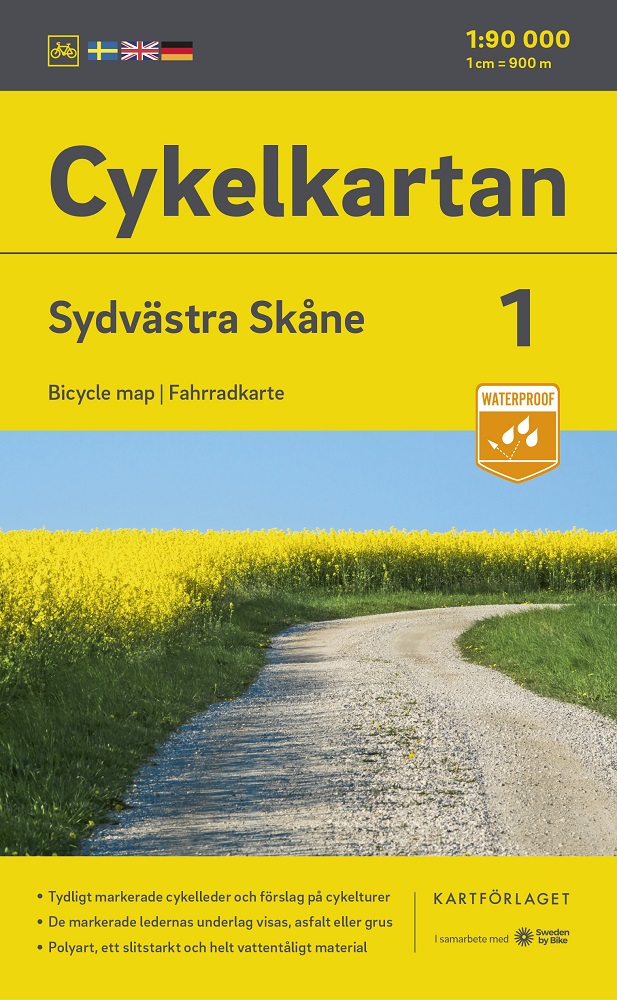 Cykelkartan 1 Sydvästra Skåne