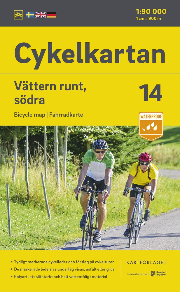 Cykelkartan 14 Vättern Runt - Södra