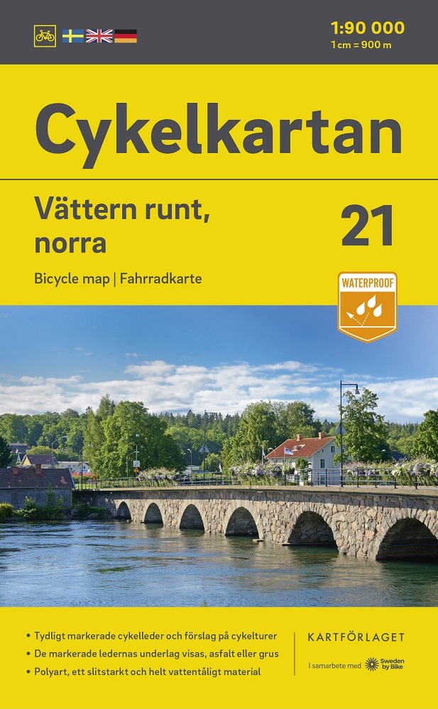 Cykelkartan 21 Vättern runt - Norra