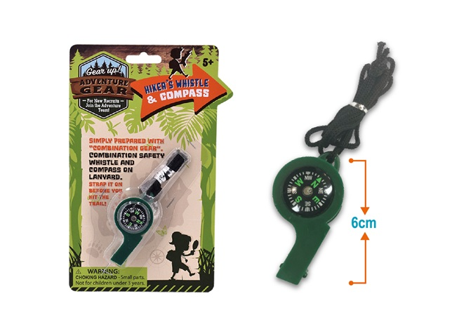 Adventure Gear Compass Whistle
