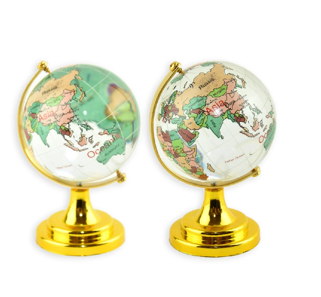 Glasglob 6 cm Guld/Färg