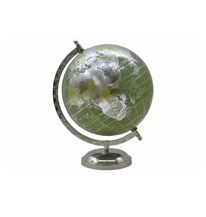 Globe Green and Silver 20 cm