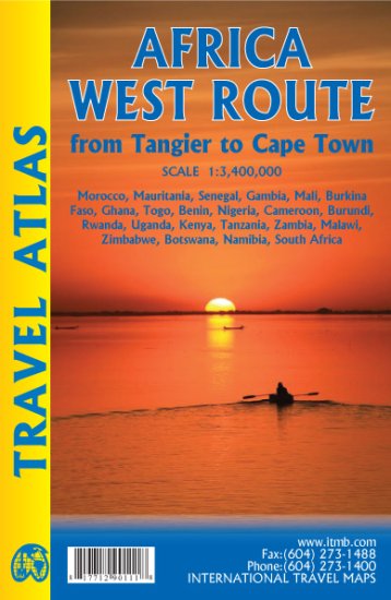 Africa West Route Tangier to Cape Town Travel Atlas ITM