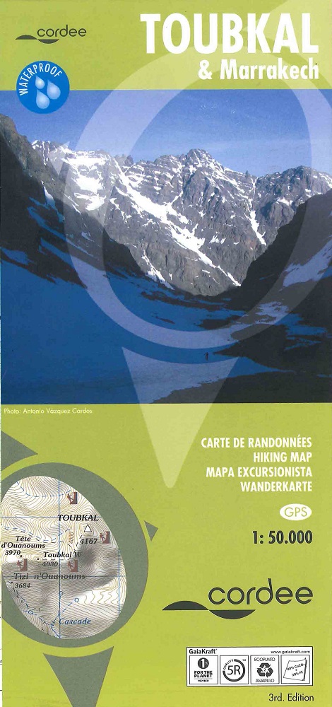 Toubkal &amp; Marrakech Hiking map