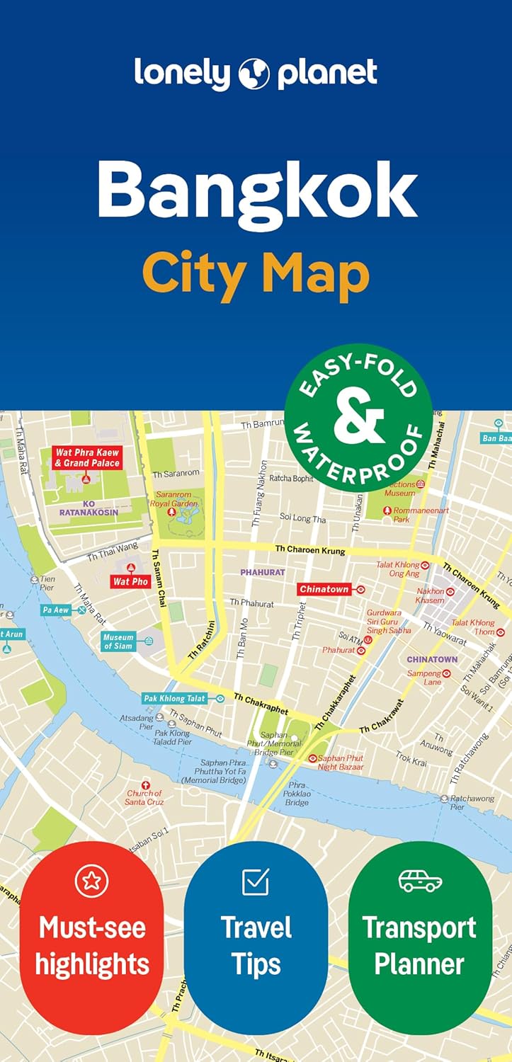 Bangkok City Map Lonely Planet