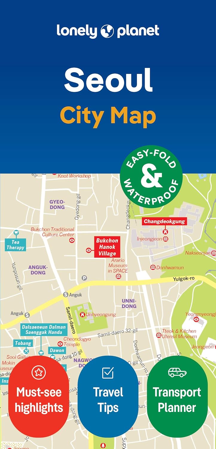 Seoul City Map Lonely Planet