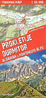 Prokletije Durmitor Trekking Map 1:65.000