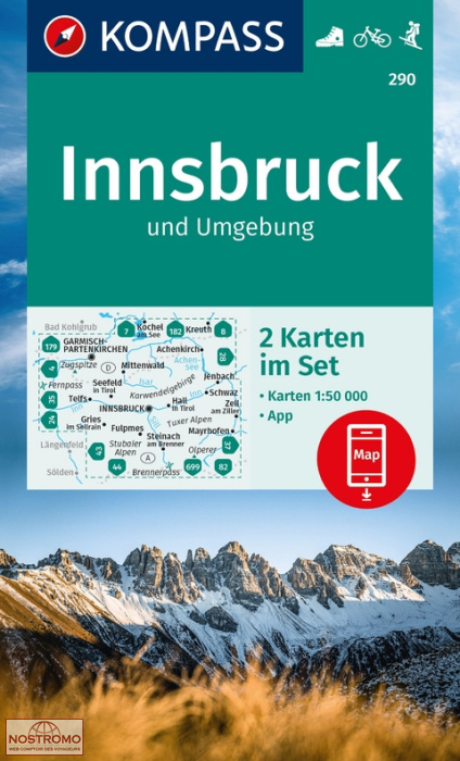 290 Kompass Wanderkarte