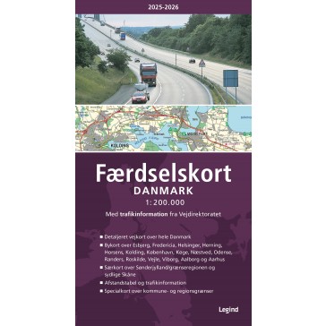 Danmark Atlas Faerdselkort 2025-2026