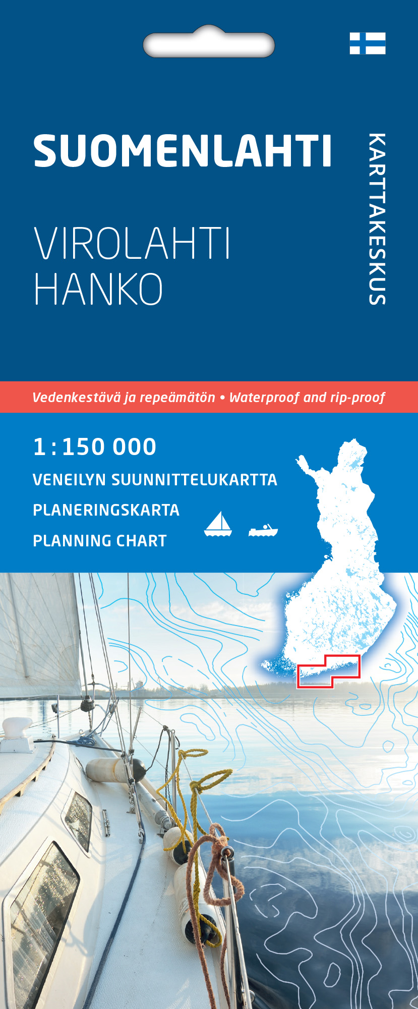 Suomenlahti Virolahti Hanko Finska viken Sjö- &amp; Kustkarta