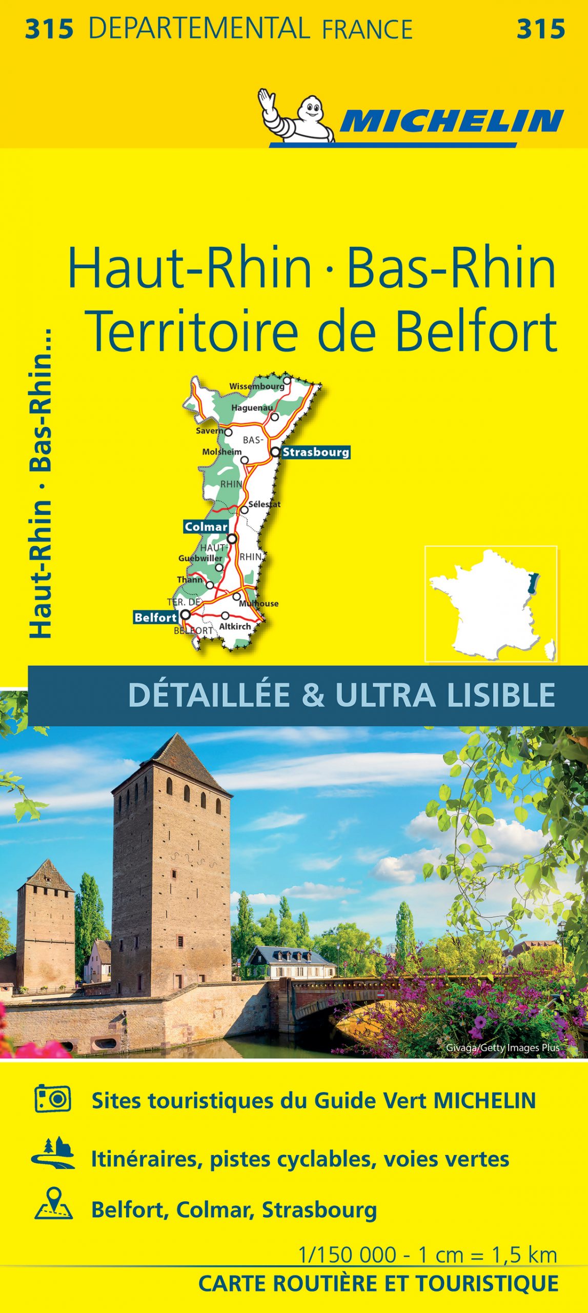 315 Bas-Rhin, Haut-Rhin, Ter.-de-Belfort Michelin