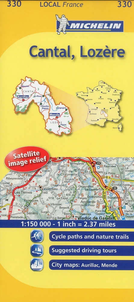 330 Cantal, Lozère Michelin