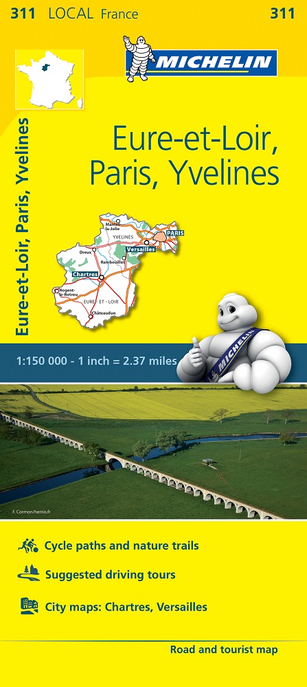 311 Eure-et-Loir, paris, Yveline Michelin