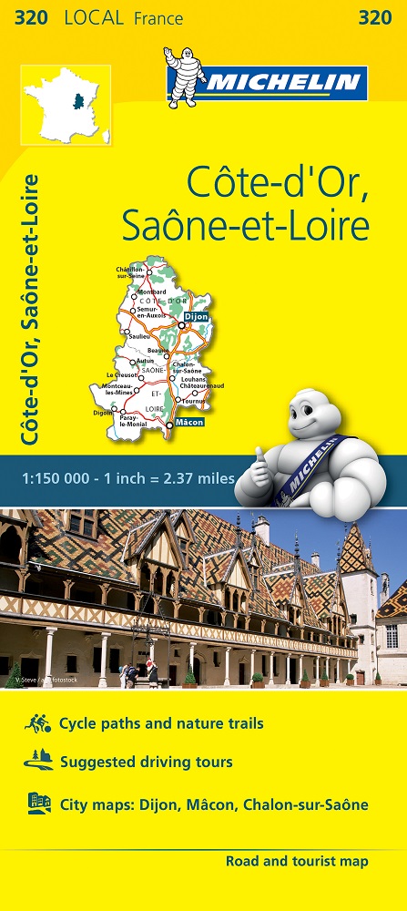 320 Côte-d"'Or, Saône-et-Loire Michelin