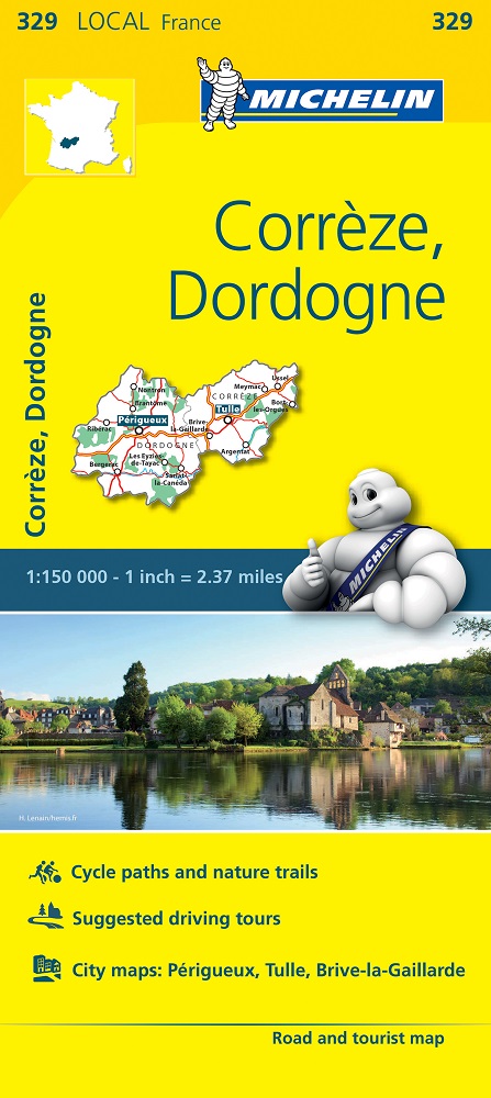 329 Corrèze, Dordogne Michelin