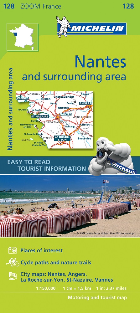 128 Nantes med omgivningar Michelin