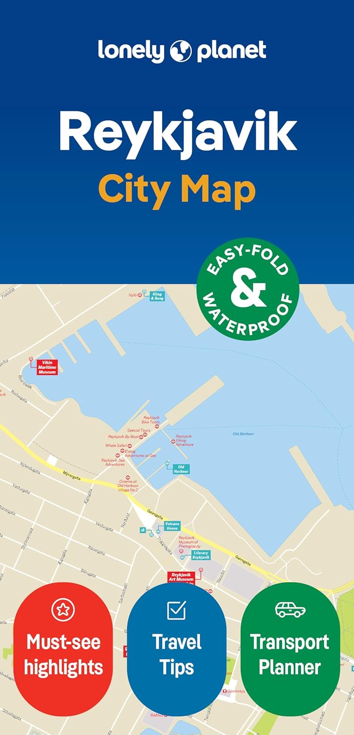 Reykjavik City Map Lonely Planet