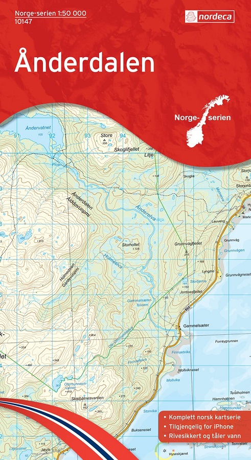 Ånderdalen 1:50 000