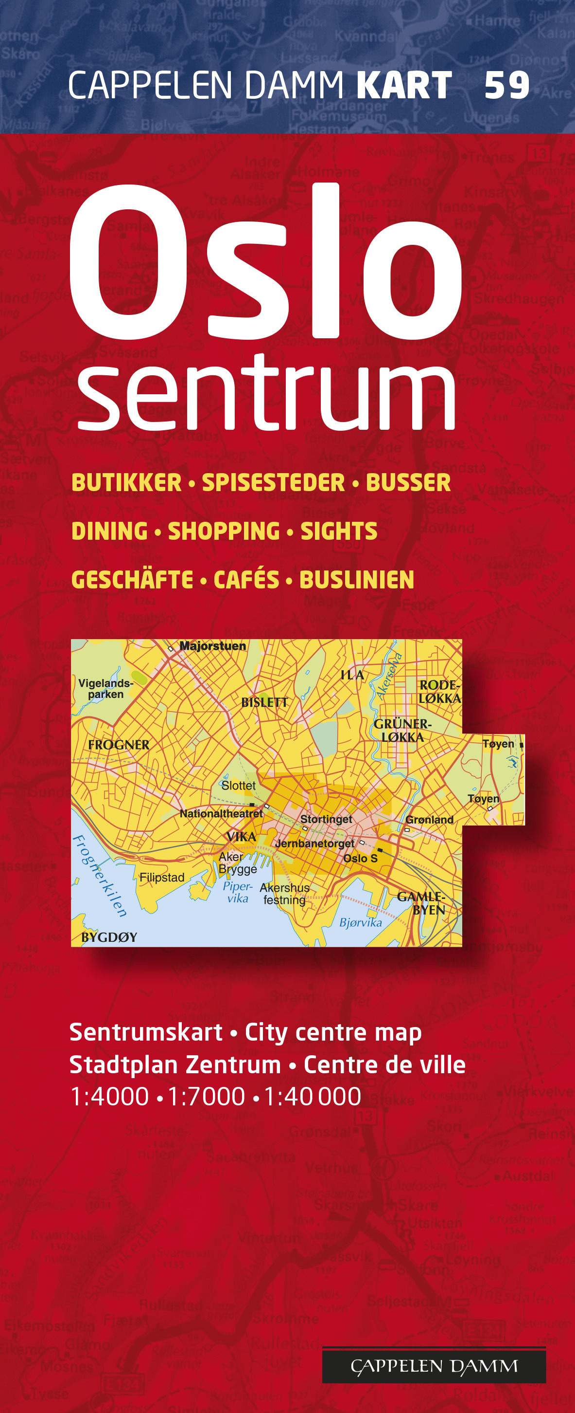 Oslo sentrum bykart