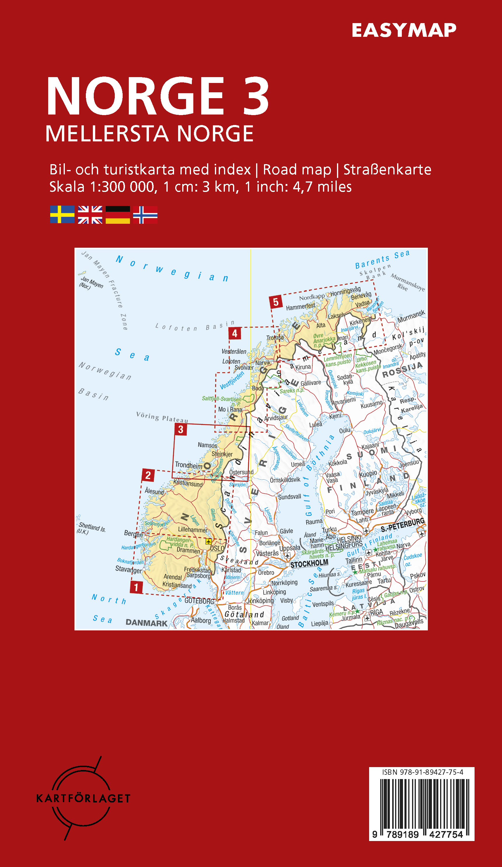 Norge 3. Mellersta Norge EasyMap