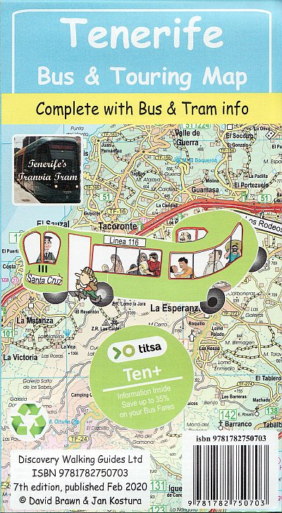Tenerife Bus &amp; Touring map