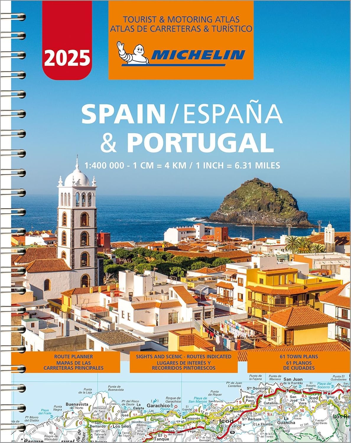 Spanien &amp; Portugal Vägatlas Michelin 2025
