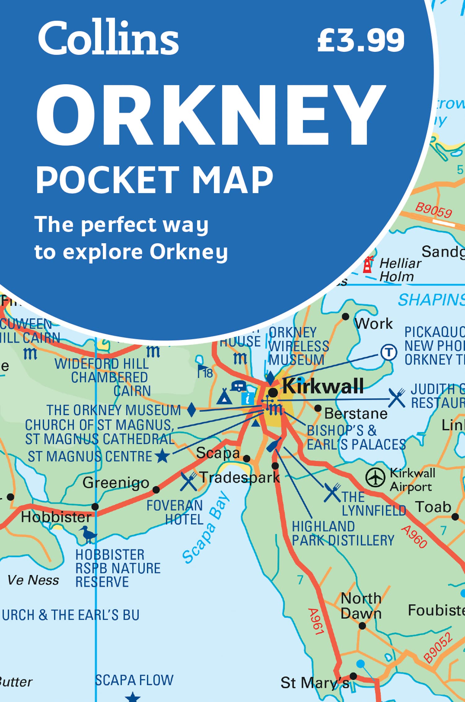 Orkney Pocket map Collins