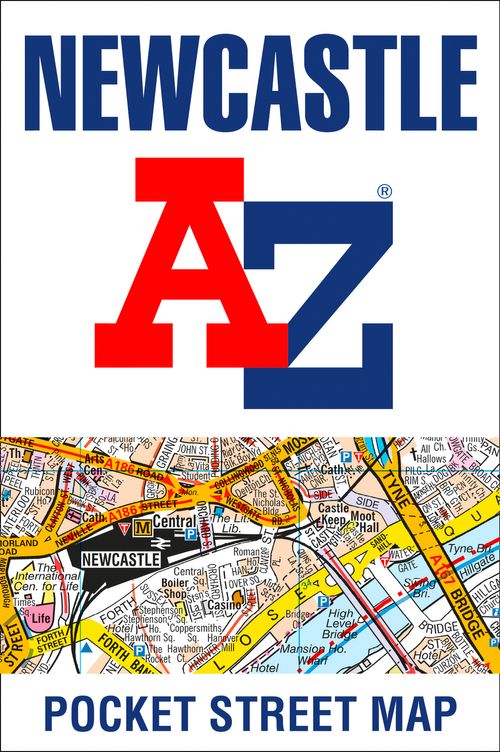 Newcastle Upon Tyne A-Z Pocket Map