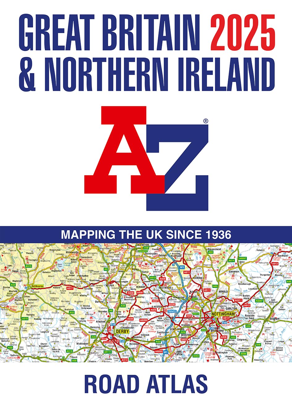 Storbritannien Nordirland A-Z atlas 2025