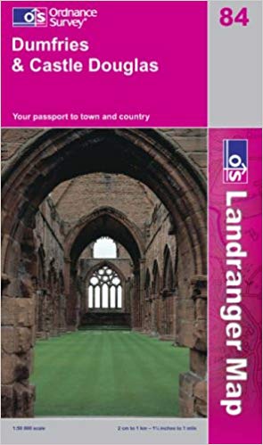 OS84 Dumfries Castle Douglas Surrounding