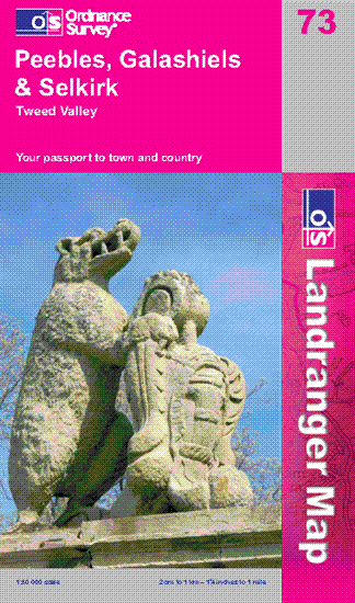 OS73 Peebles Galashiels Surrounding area