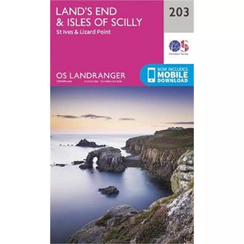 OS203 Land"'s End &amp; Isles of Scilly