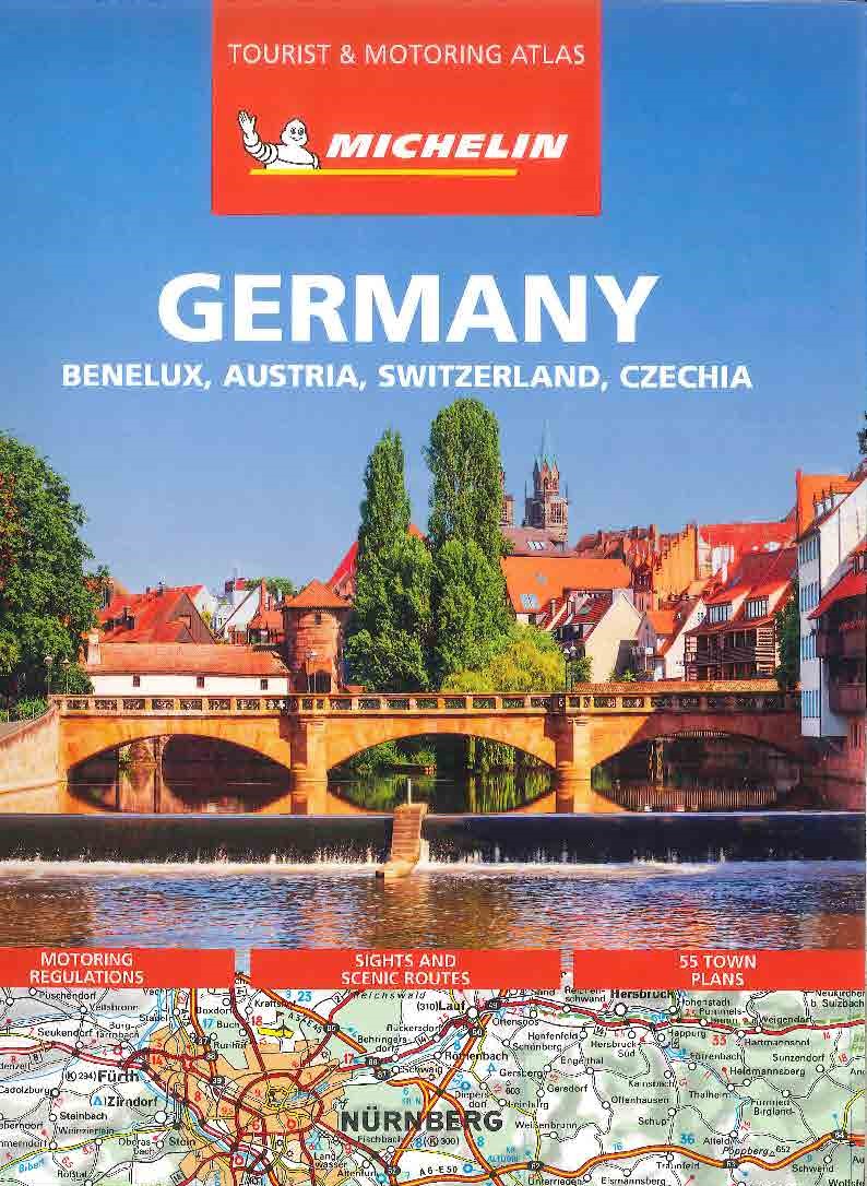 Tyskland Vägatlas Michelin 2024