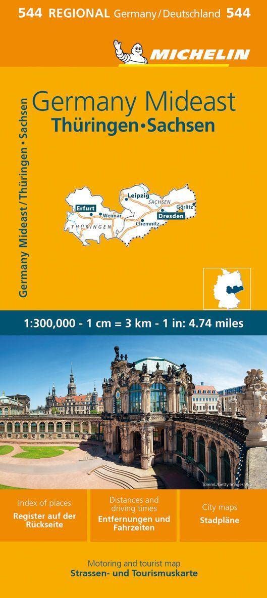 544 Centrala och östra Tyskland Michelin