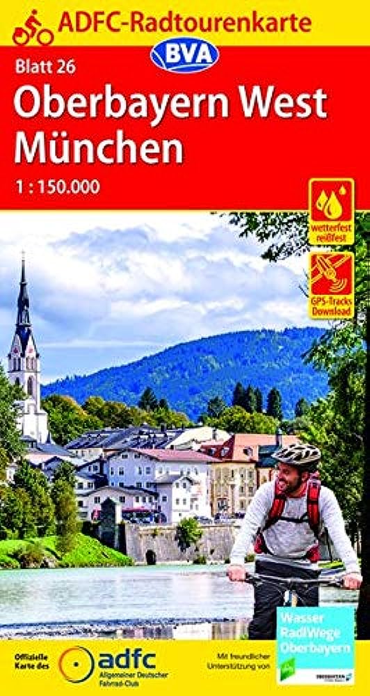 26 Cykelkarta Tyskland Oberbayern-München 1:150.000