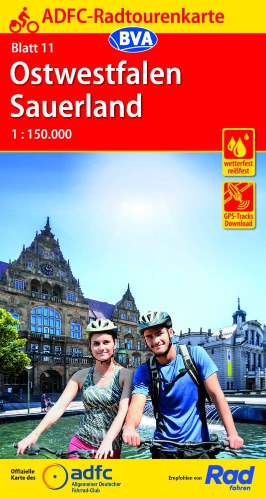 11 Cykelkarta Tyskland Ostwestfalen-Sauerland 1:150.000