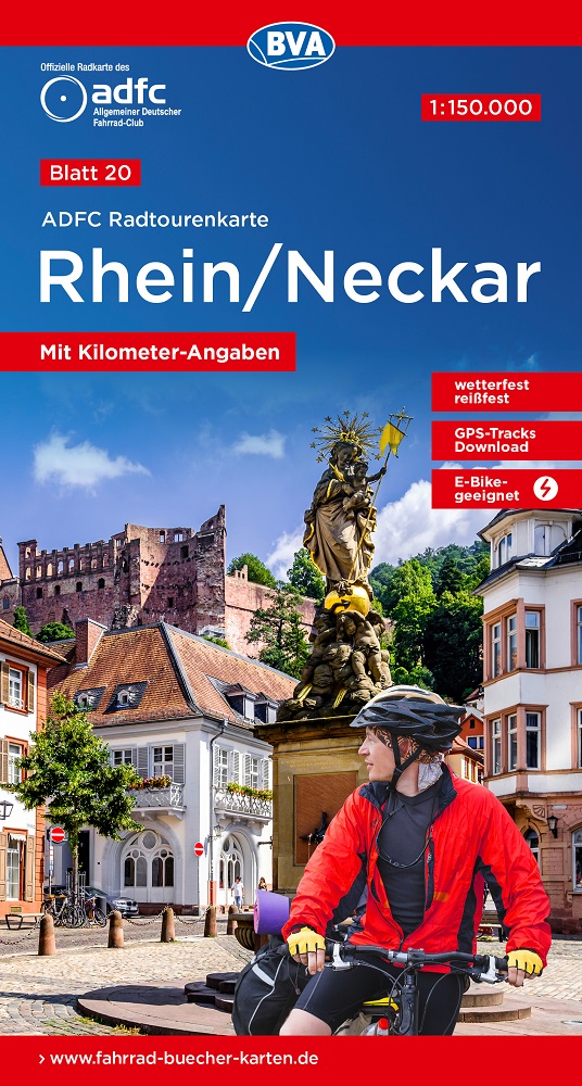 20 Cykelkarta Tyskland Rhein-Neckar 1:150.000