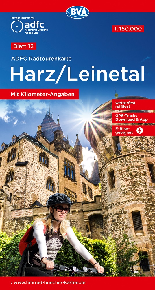 12 Cykelkarta Tyskland Harz-Leinetal 1:150.000