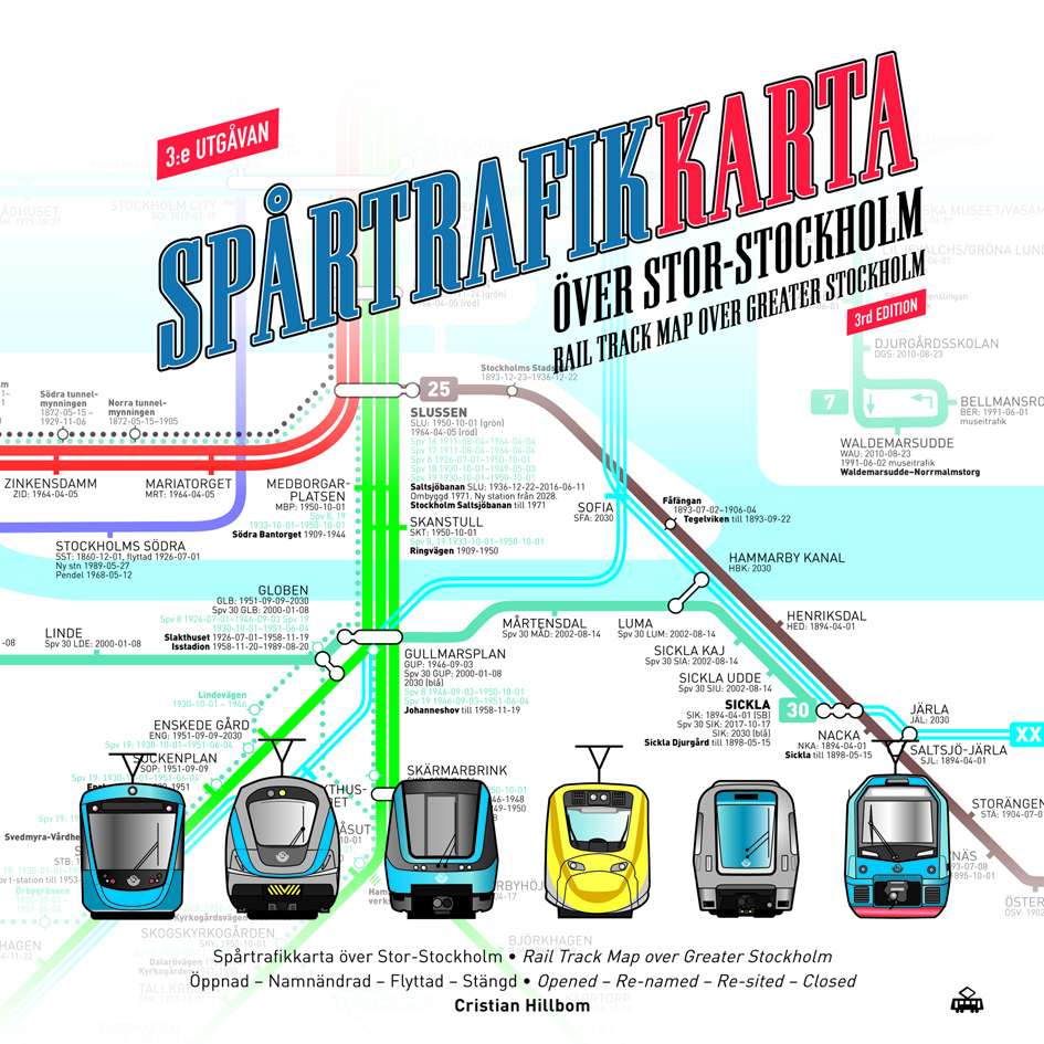 Spårtrafikkarta över Stor Stockholm