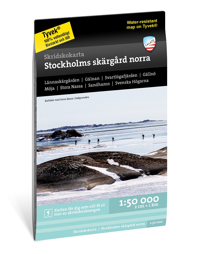 Skridskokarta Stockholms Skärgård Norra Calazo
