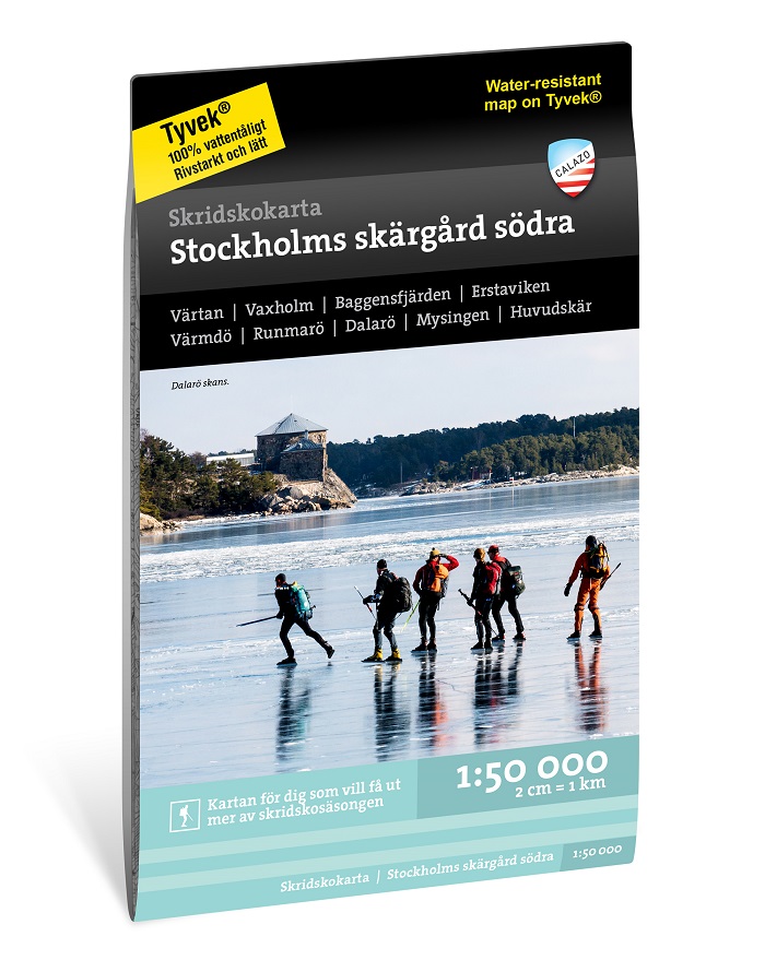 Skridskokarta Stockholms Skärgård Södra Calazo