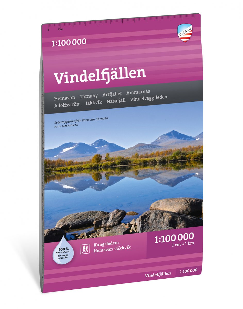 Vindelfjällen 1:100 000 Calazo
