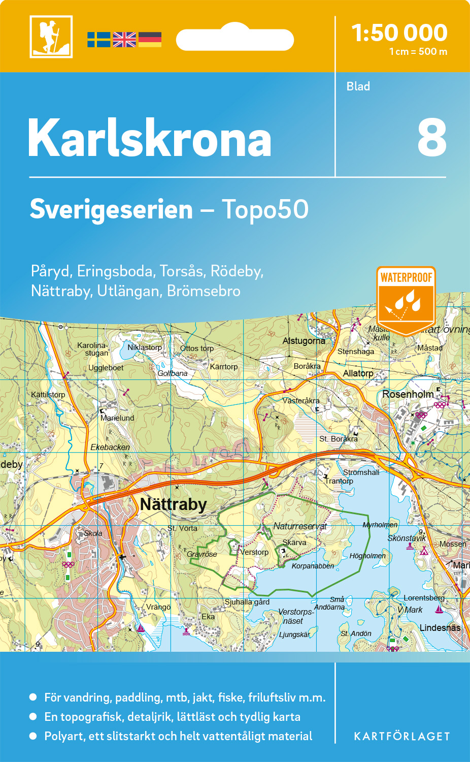 8 Karlskrona Sverigeserien 1:50 000